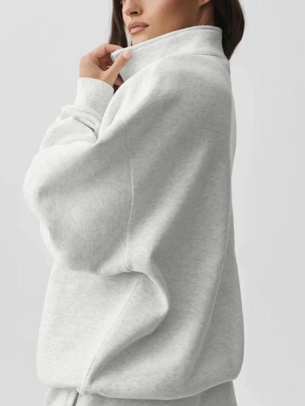 NWT ALO Accolade Grey Quarter-Zip Size Small